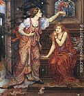 Evelyn De Morgan Famous Paintings - Queen Eleanor and Fair Rosamund